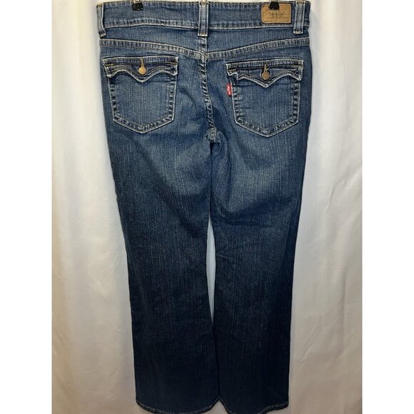 Levis 315 Womens Jeans Size 14 34x29 Button Flap Pockets Boot Cut Red Label - Picture 7 of 13